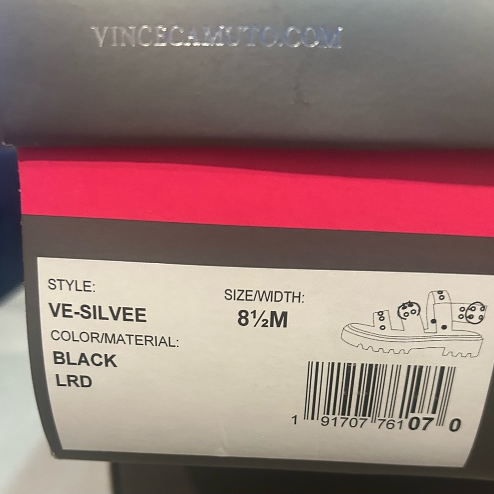 Vince Black Chunky Sandals with Metallic Details - Picture 7 of 7